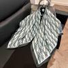 Square scarf 91CM large square scarf imitation silk satin scarf temperament women's shawl scarf headscarf windproof silk scarf thin