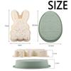 Милые формы для животных, пасхальный кролик, силиконовые формы для выпечки пасхальных яиц, аксессуары для украшения