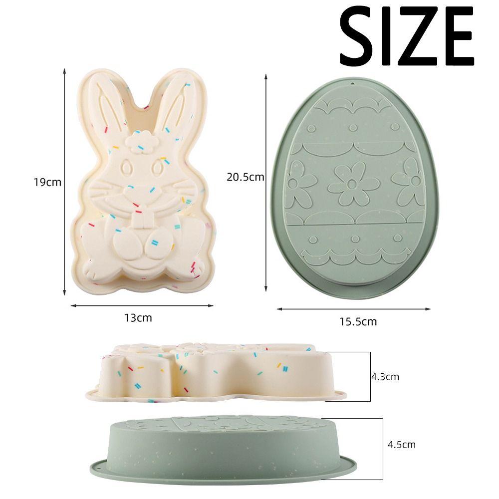 Милые формы для животных, пасхальный кролик, силиконовые формы для выпечки пасхальных яиц, аксессуары для украшения