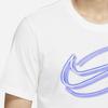 Nike Повседневная футболка с коротким рукавом с принтом Dri-Fit, мужские топы белого цвета DD6903-100