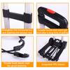4-Wheel Folding Trolley Shopping Grocery Cart Truck Luggage Cart Aluminum Alloy Small Lightweight Folding Hand Truck