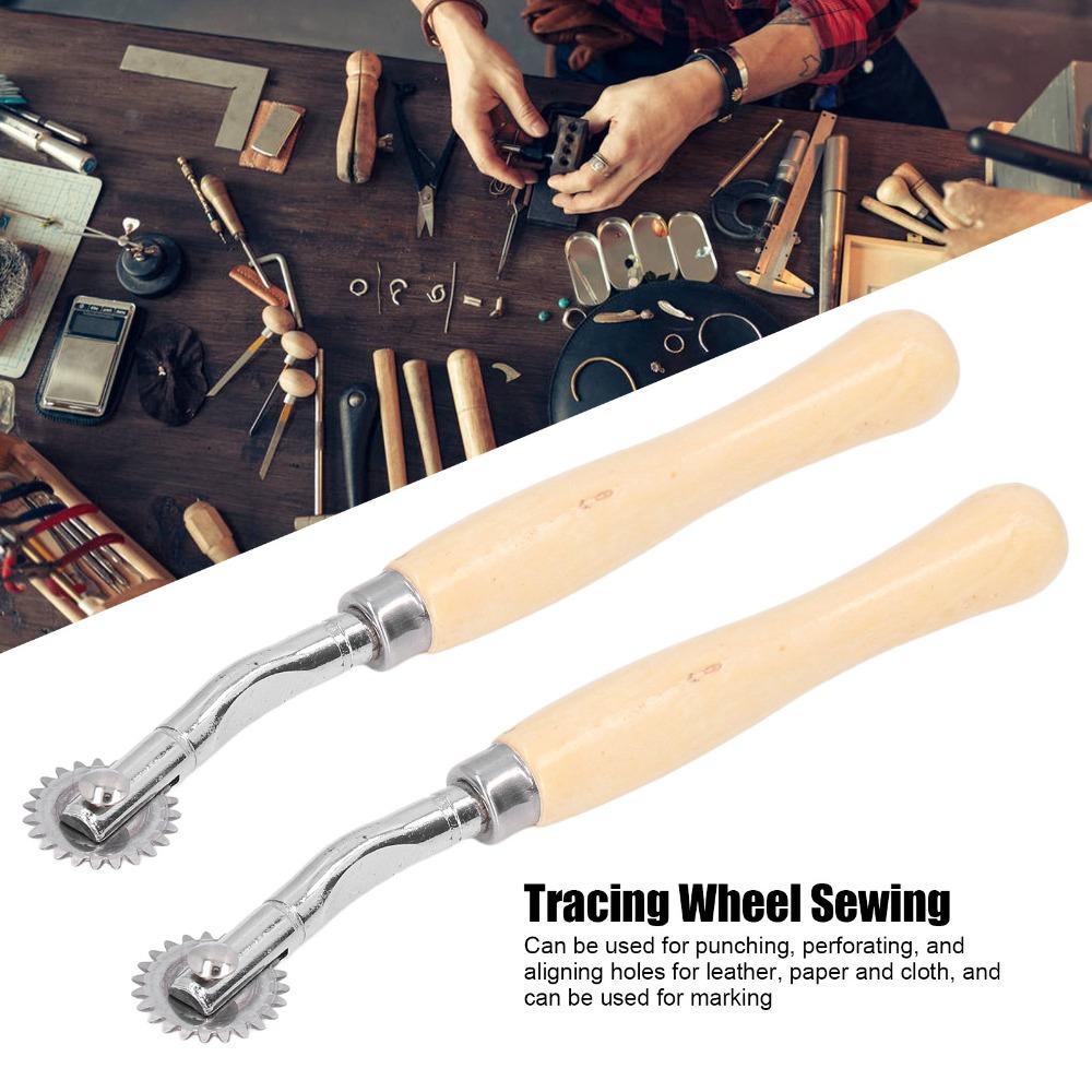 2PCS Strong Clamping Force Tracing Wheel Tool Stainless Steel Tracing Wheel For Cloth Paper