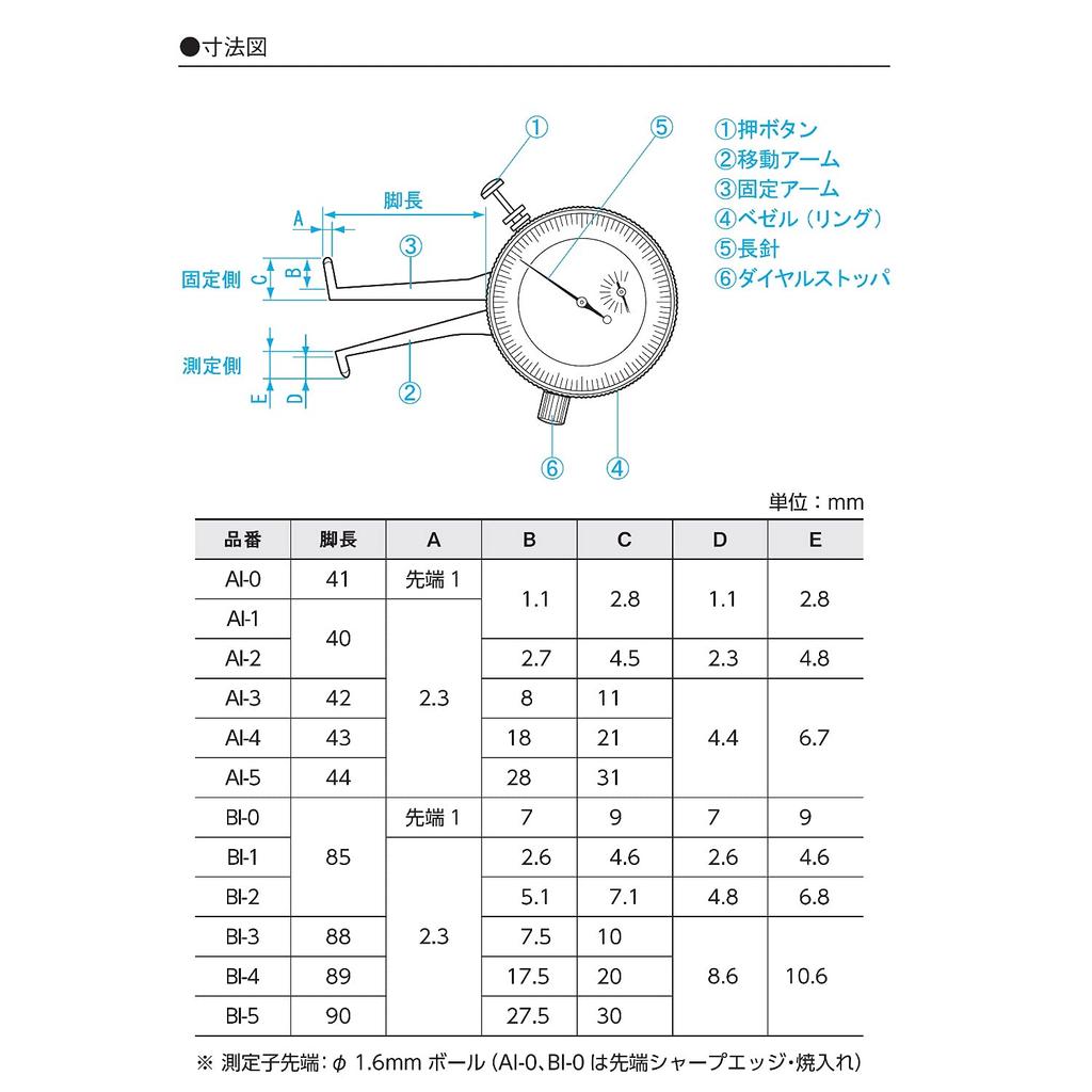 Niigata Seiki SK Сделано в Японии Циферблатный штангенциркуль Внутренний калибр 3-9 мм AI-0
