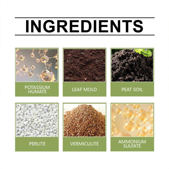 Порошковый активатор почвы Удобрение, богатое питательными веществами, стимулятор роста растений Порошок для активации почвы для почвенной смеси Рассада Компост Растения для помещений и улицы