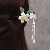 Hanfu Hairpin Female Simple Modern Super Fairy Walking Fringe Versatile Hairpin Ebony Hairpin Disc Hair Headdress