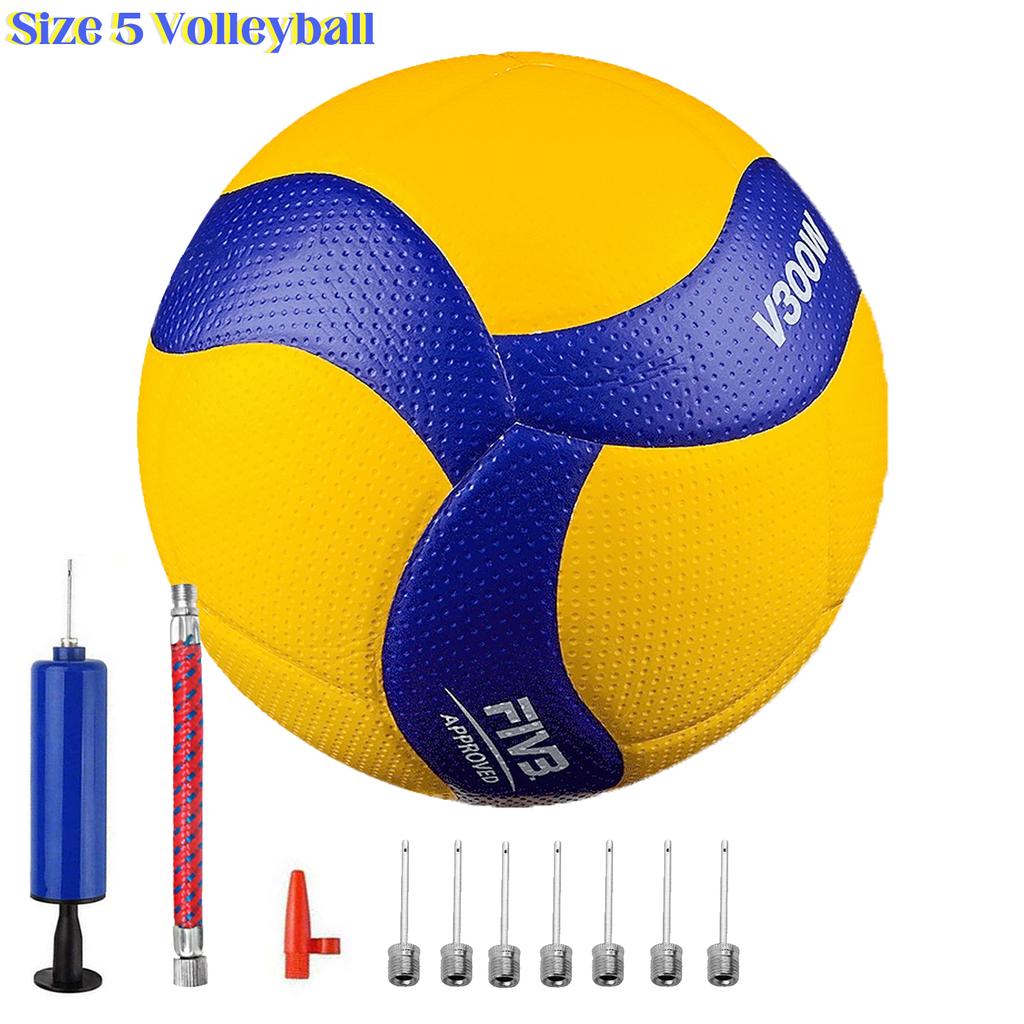 Size 5 Volleyball V300w Mva300 Soft PU Ball Indoor Outdoor Volleyball with Pump Syringe for Adult Children Contest Training