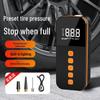 Беспроводной портативный многофункциональный автомобильный насос для накачивания шин с цифровым дисплеем и подсветкой