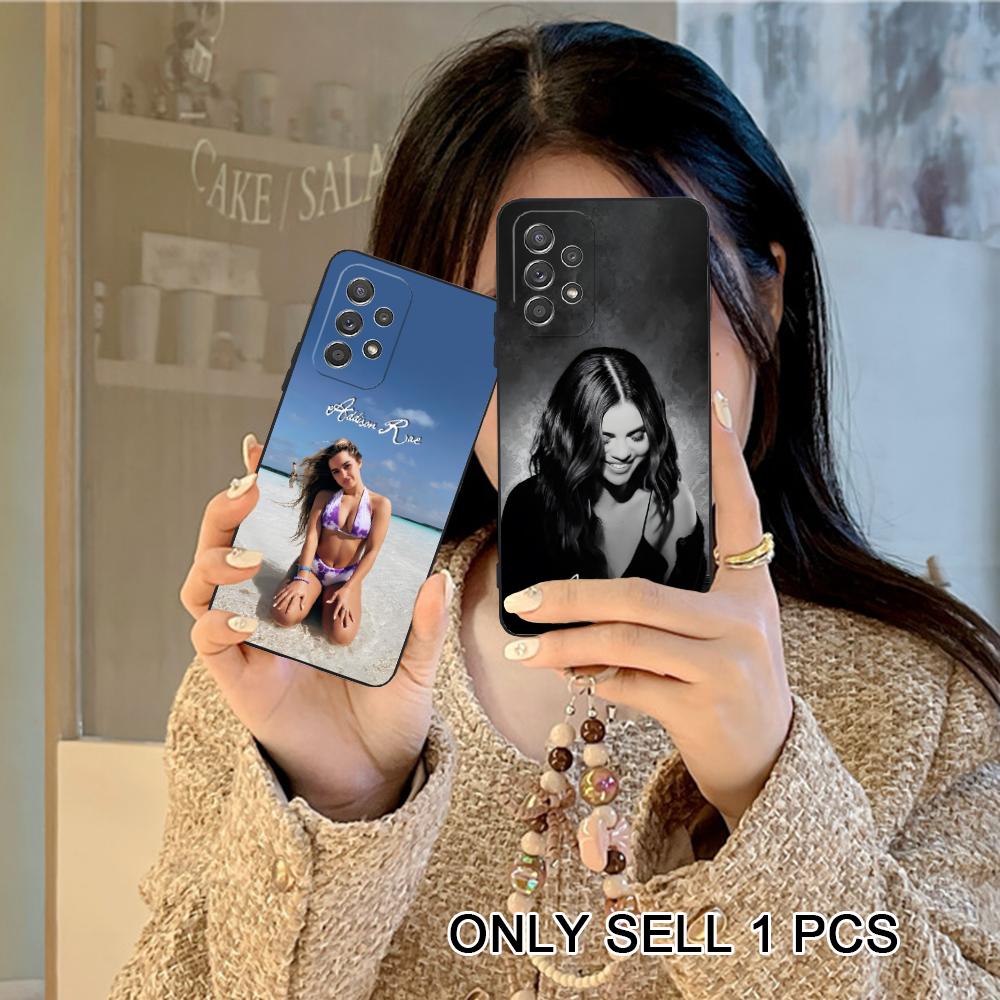 Матовый чехол из ТПУ Addison Rae для Samsung Galaxy A56 55 54 53 52 51 36 35 34 23 16 15 5G Цветной чехол