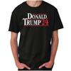Дональд Трамп Президентские выборы в США 2024 Женская или Мужская футболка с круглым вырезом 100% Хлопок Мужские Футболки Верхняя Футболка