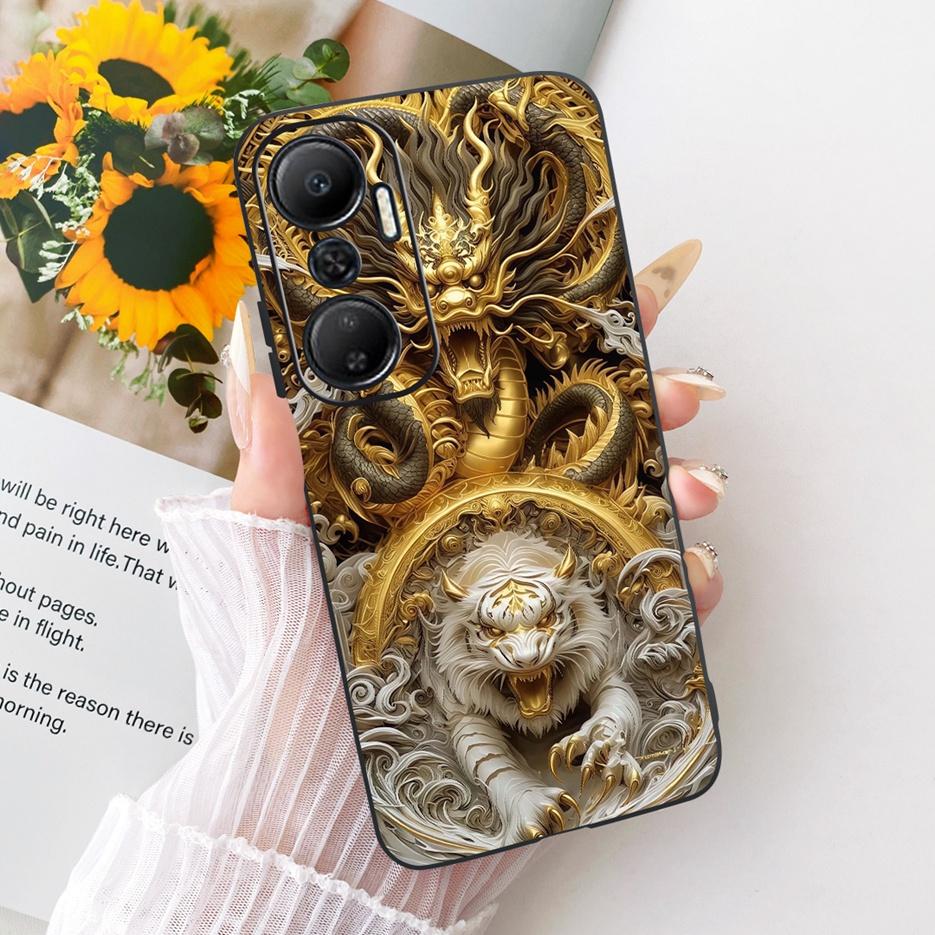 Чехол для Infinix Hot 20 Play 20i 20s Милый Лев Модный Расписной Чехол Мягкий ТПУ Чехол для Телефона Для Infinix Hot 20i 20S Hot20 5G Fundas