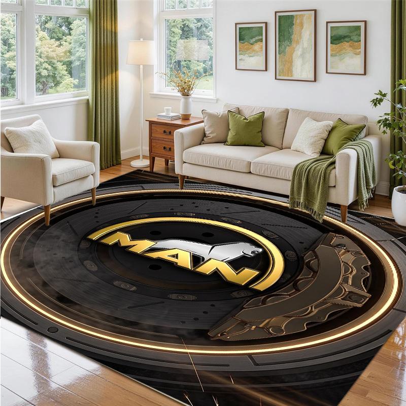 man truck Design Crystal Velvet Rug Soft Decorative Mat for Bedroom Entrance