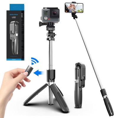 L02 Bluetooth Селфи-палка и штатив с пультом дистанционного управления для GoPro, длиной 1 м, универсальный инструмент для фото.