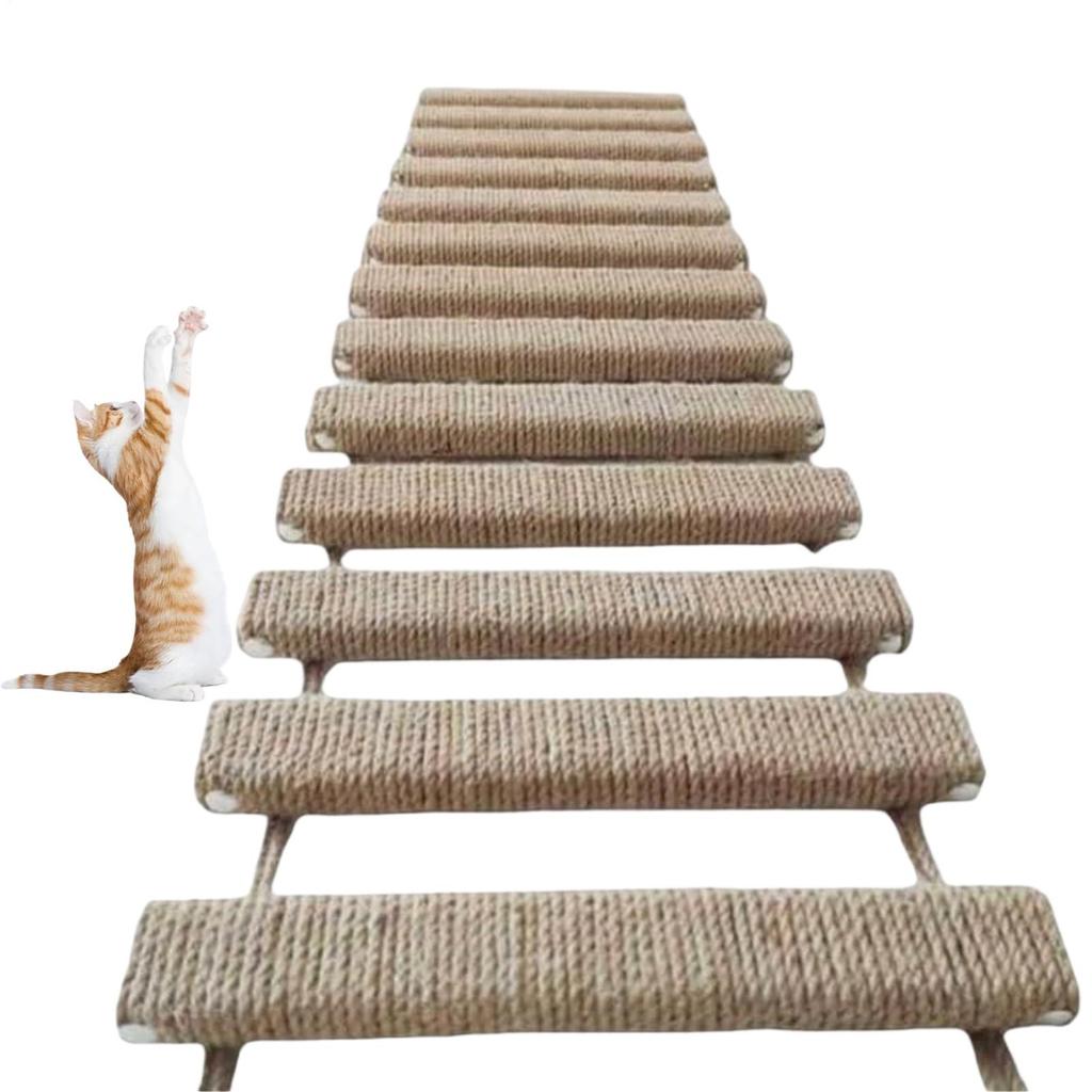 40 Inch Cat Ladder Indoor Climbing Bridge Frame Connected Cat Nest Kitten Paw Grinding Supplies Pet Trainers Animal Lovers