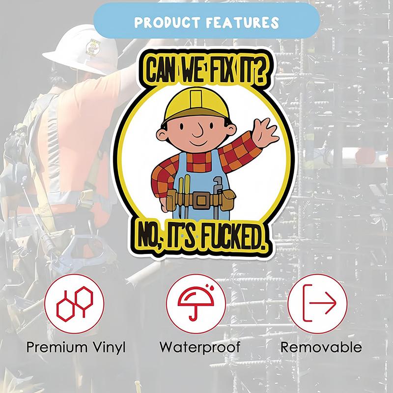 Смешные наклейки с буквами «Можем ли мы это исправить», наклейки на окна автомобиля, водонепроницаемая защита от солнца, смешная наклейка для автомобиля, скейтборда, ноутбука