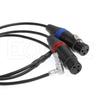 Eonvic Audio Input Cable for Dual Channel Microphone Audio to Arri Alexa Mini Camera 00B Male Right Angle to Neutrik XLR Female 5-Pin 2x3-Pin