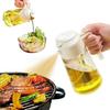 2 In 1 Glass Spray Oil Sprayer Bottle 470ml Spray Oil Dispenser Bottole Cruet BBQ Kitchen Baking Roasting Picnic Kitchen Tool