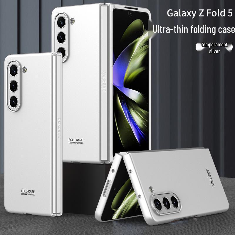 Ультратонкий защитный чехол Samsung Z Fold 5 с ощущением кожи, Полное покрытие, Защита от падений, Дизайн с мелкими отверстиями