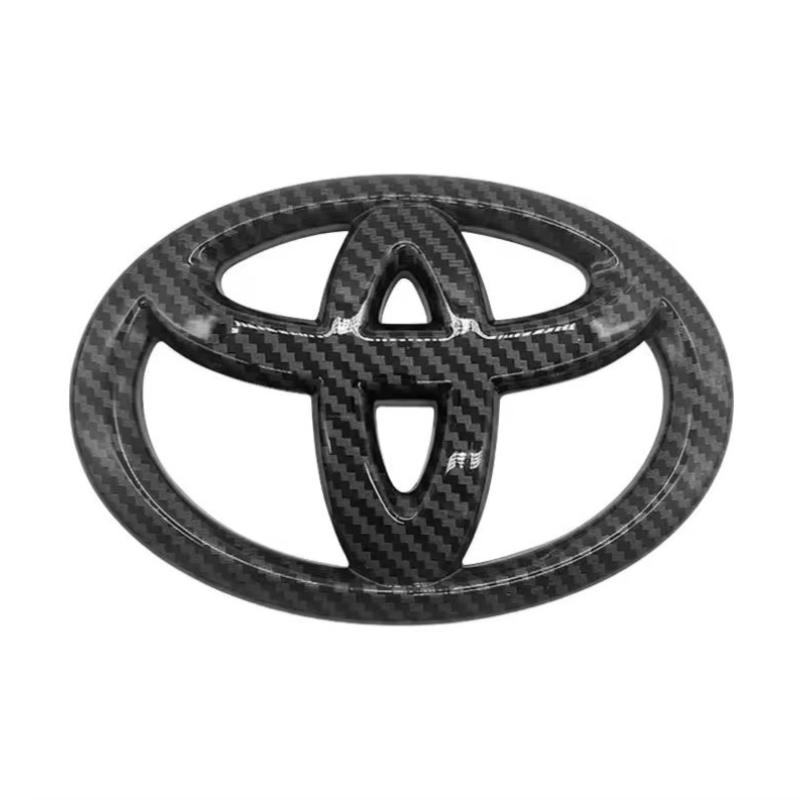 DCBQ5 1PC ABS Car Steering Wheel Emblem Badge Sticker Compatible for Toyota Hilux Prius Avensis Auris Verso Corolla Camry Accessories