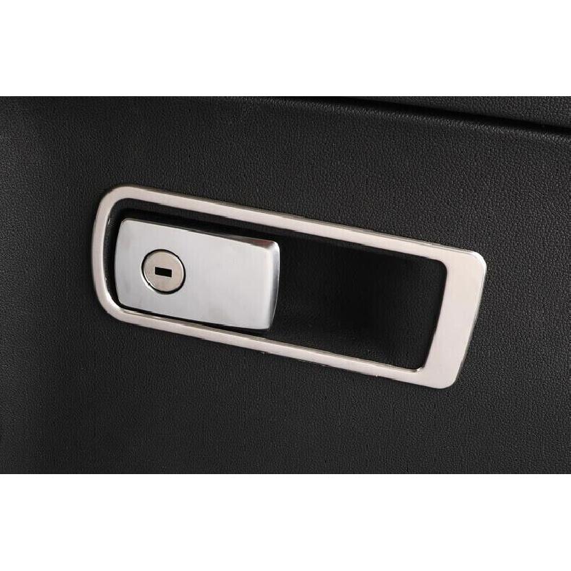 For BMW X3 G01 X4 2018- Silver Steel Co-Pilot Storage Box Handle Bowl Trim