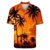 Men's Hawaiian Printed Button Short Sleeve Shirts Men's Casual Fashion Short Sleeve Shirts