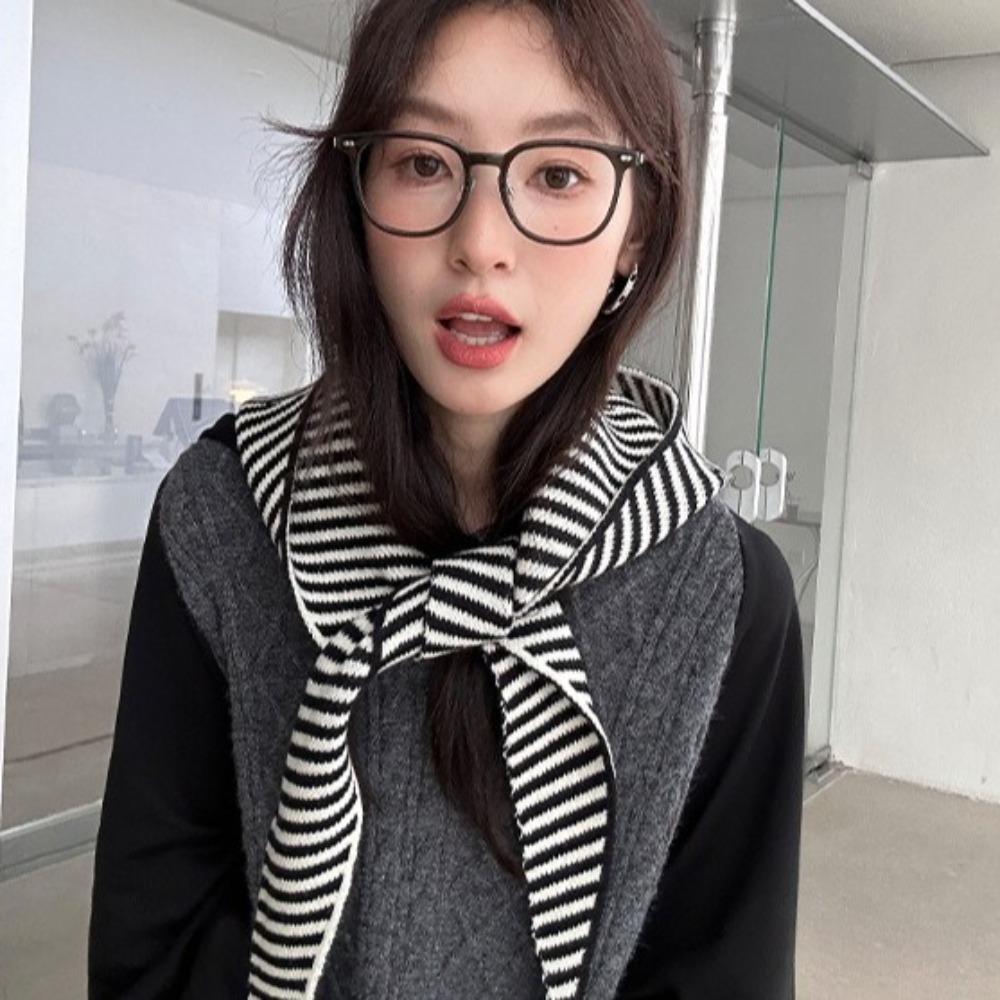 Защита ушей Холодостойкая шапка с капюшоном Шейный платок Шарф Шапка Модная полосатая балаклава Женская