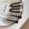 Polka Dot Seamless Hairpin Black White Hair Styling Accessories Cute Acrylic Hair Clips  Daily Wear