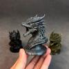 Фигурка Головы Дракона, 3D-печатная статуя головы фэнтезийного дракона, Скульптура мифического животного для декора рабочего стола дома и в офисе, Подарок для коллекционеров