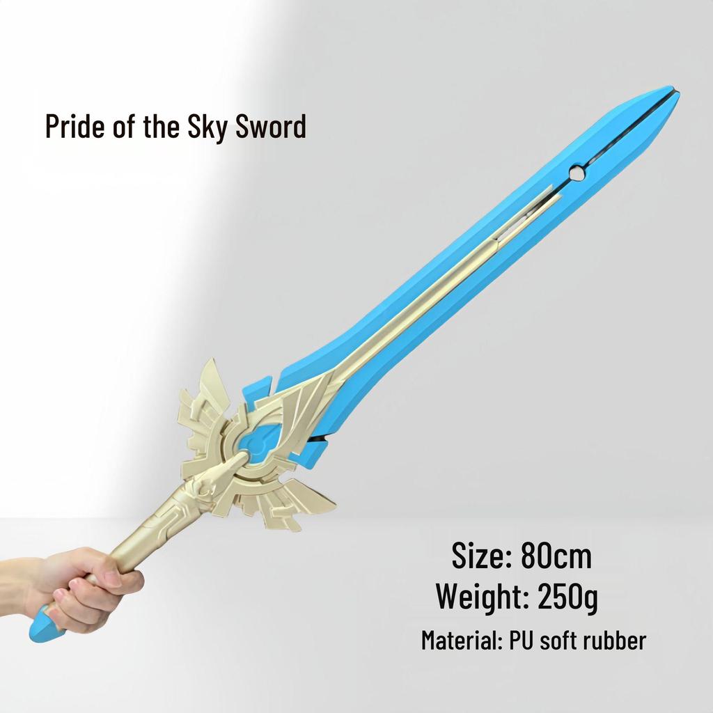 Genshin Impact Raiden Shogun Safe PU Prop: Wind Edition Toy Weapon