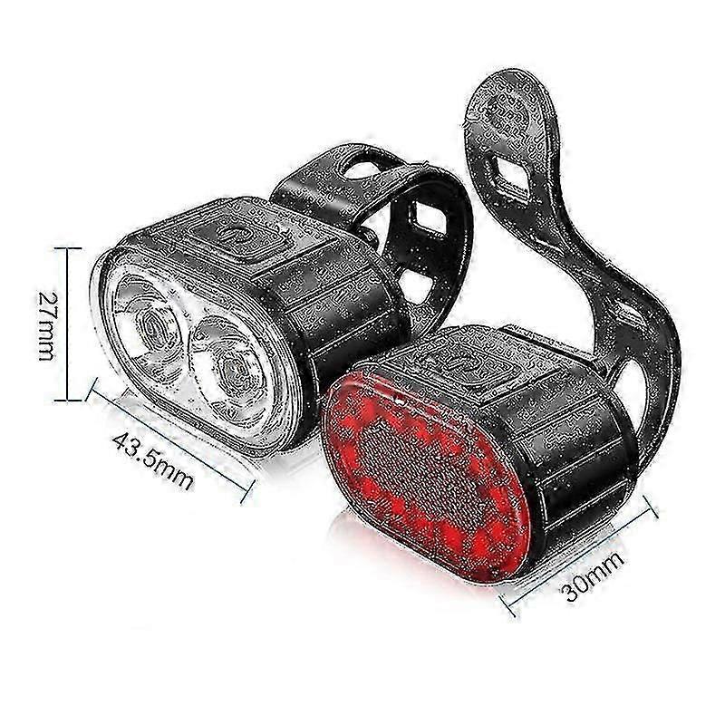 2pcs Usb Recharable Bike Set Bike S Led