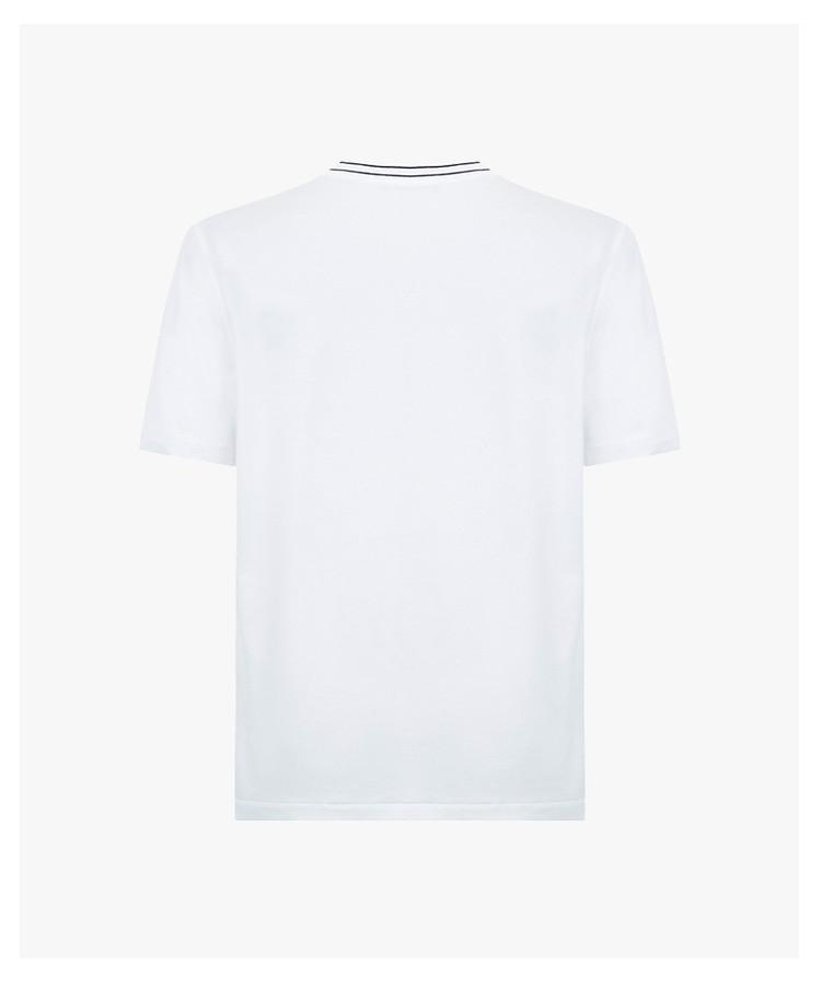[Collar Contrast Classic Version] 26 Spring/Summer Brand Letter Premium Men's Round Neck Short Sleeve T-shirt