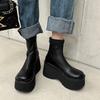 Fashion Brand New Gothic Style Sexy Elegant Chunky Platform Women Ankle Boots Big Size 43 Walking Comfy Woman Shoes Platform Shoes