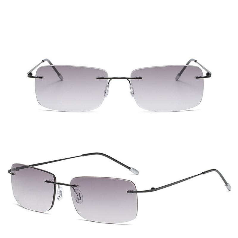 Men Business Anti-blue Light Reading Sunglasses Progresive Multifocal Reading Presbyopia Eyewear Near&Far Sighted Eyeglasses Dioptric