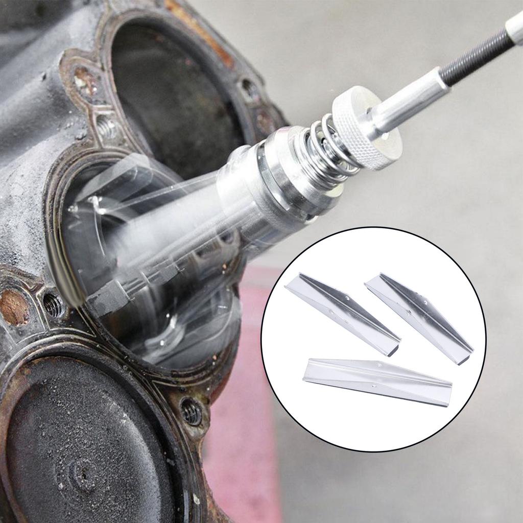 Engine Cylinder Hone Replacement Stones 4in 3 Jaw Tool Set for Auto Mechanics Heavy Duty Applications