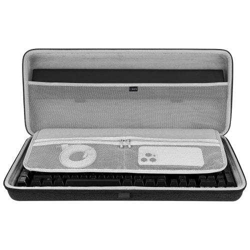 Geekria Full-Size Keyboard Case, Hard Shell Travel Carry Bag for 104-108 Key Computer Mechanical Gaming Keyboards, Compatible with Corsair K100 RGB Me