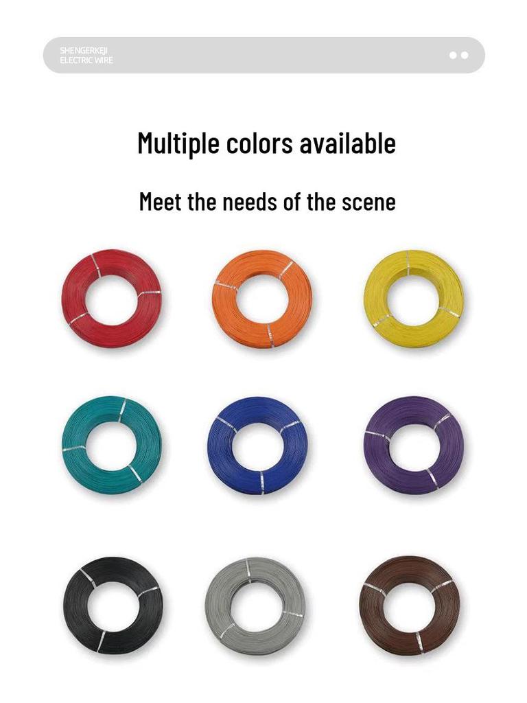 Teflon 14-30AWG High-Temp Silicone Wire, Flame & Corrosion Resistant, Tinned Copper.