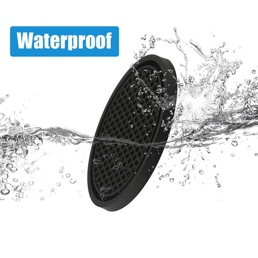 2pcs Black Car Auto Cup Holder Anti Slip Insert Coasters Pads Interior Accessories Universal Fits Perfectly For Most Cups