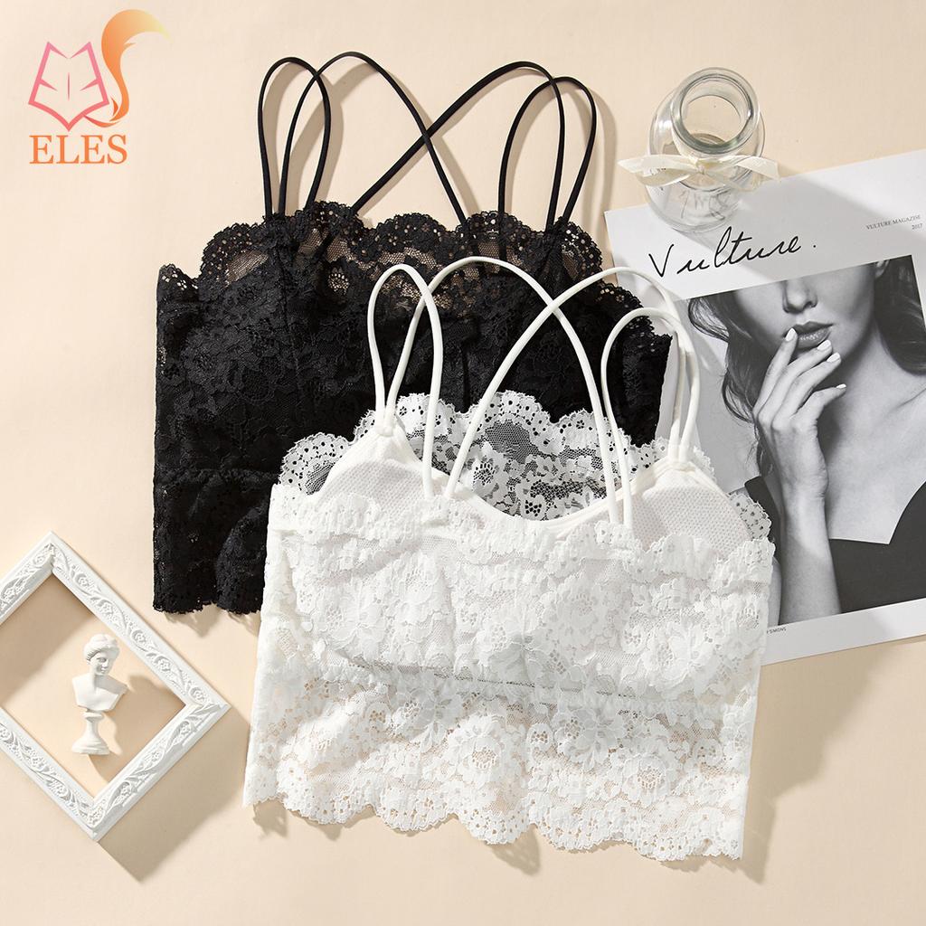 Thin Lace Beautiful Back Tube Top Underwear Bra Anti-exposure No Steel Ring Gathered Underwear Girl Chest Wrap Bra Top