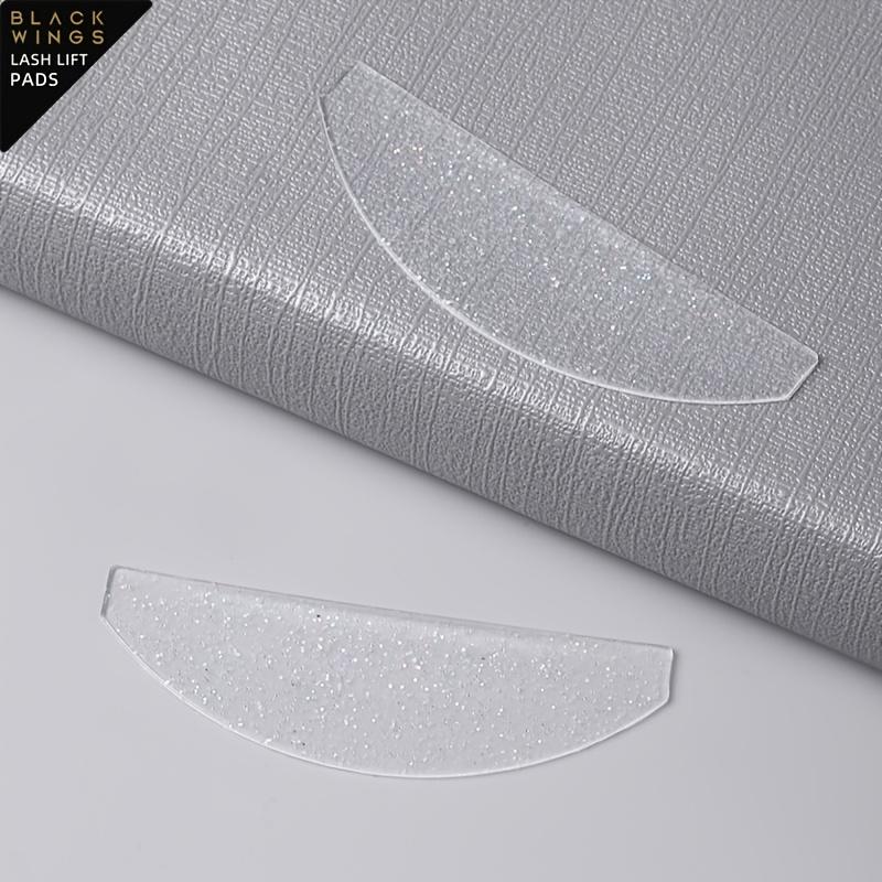 1 Pair Silicone Eyelash Perming Pads Professional Lash Curling and Lifting Tool with Sparkle Finish for Keratin Eyelash Extension