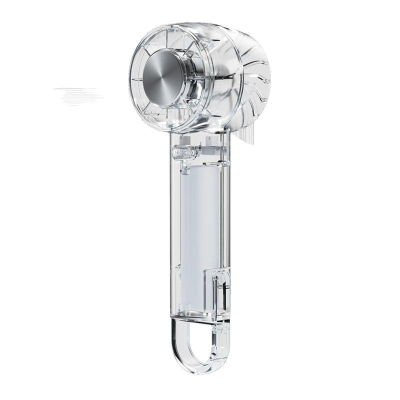 2026 Innovative USB Handheld Transparent Ice Pack Mini Fan