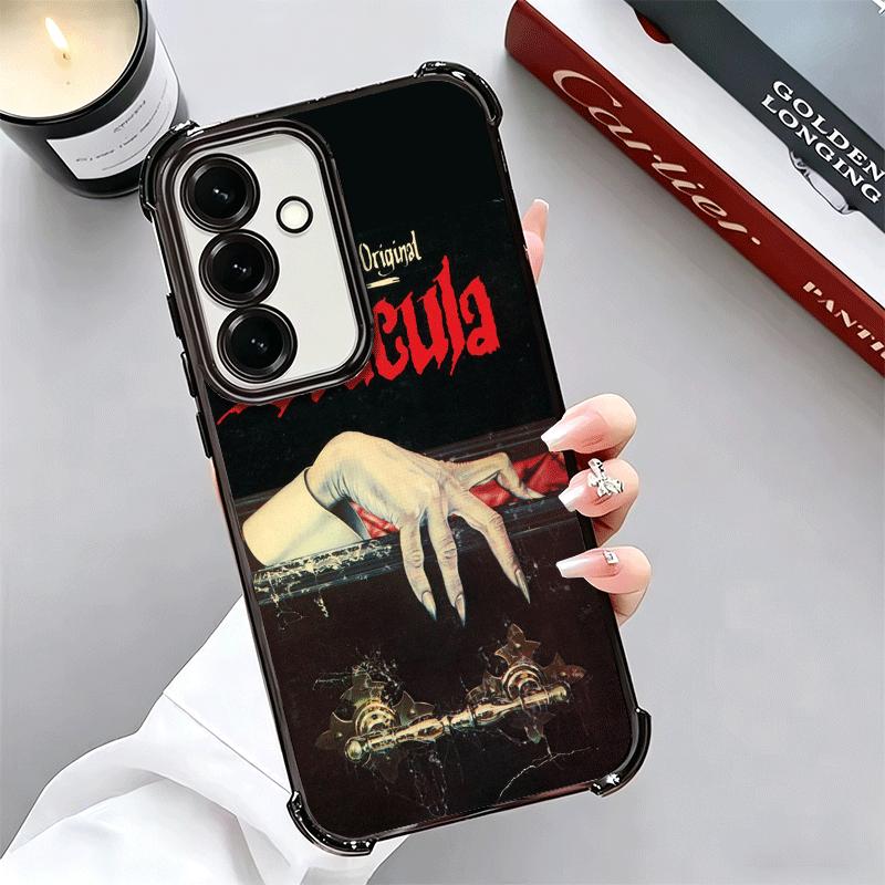Gothic Vampire Scarlet Art Plating Phone Case For Samsung A17 A07 A37 A57 A16 A56 A15 A55 A14 A54 A13 A53 A26 A36 A25 A35 A24 A3