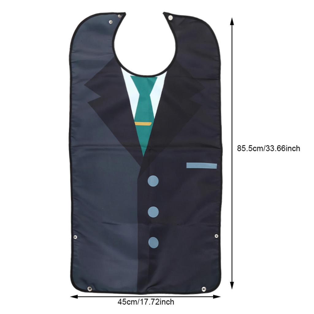 1 шт. водонепроницаемые взрослые нагрудники для еды, моющийся фартук, многоразовый протектор одежды с улавливателем крошек для пожилых мужчин женщин пожилых людей