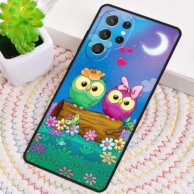 Милый сова Харрис Силиконовый чехол для телефона для Samsung Galaxy note 10 pro S26 S25 S24 S23 S22 S21 Plus S25Ultra Capa Cover