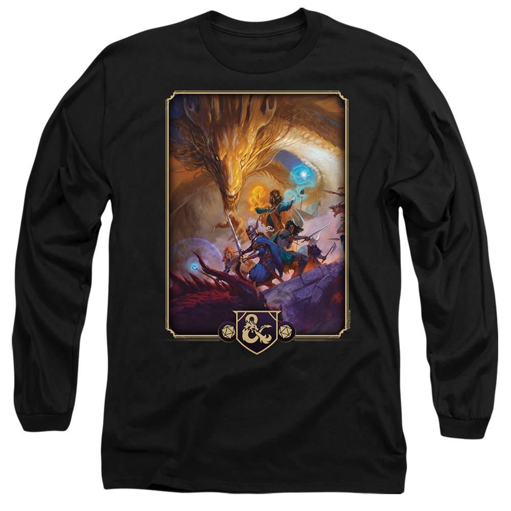 Dungeons & Dragons Mens 2024 Players Handbook Cover Long-Sleeved T-Shirt