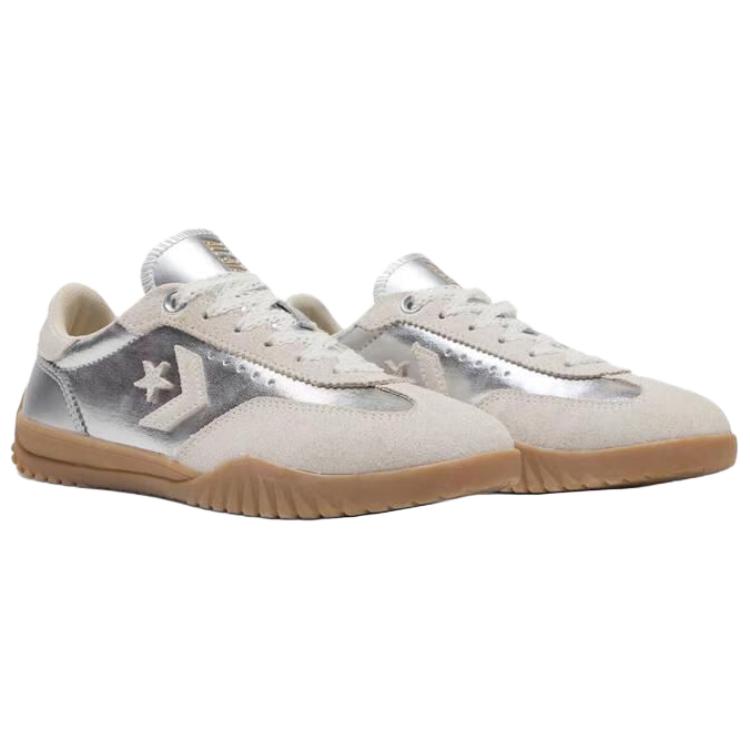 Converse Унисекс кроссовки Run Star Trainer Metallic Canvas Серебристый Тускло-серебристый Винтажно-белый A15189C