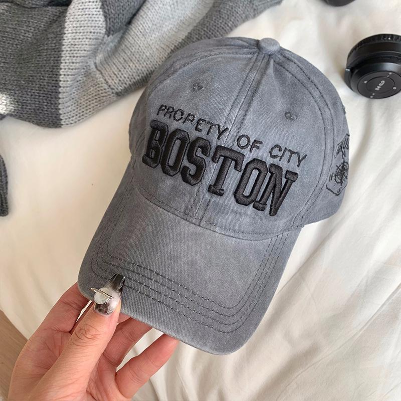 Бейсболка с вышивкой для женщин, весна-осень, универсальная, повседневная, солнцезащитная, с козырьком, маленькая, с широкими полями, для пары