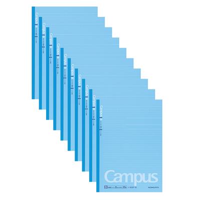 KOKUYO Campus B5 в линейку с 30 тетрадей, размер, точки, синий, листы, упаковка 10 шт. (Модель №. 3CBT-BX10)