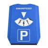 Cars Parking Disc Timers Clock Arrival Time Display Blue Plastic Parking Portable Stop Switch 15.2x12.4x0.8cm Parking Timers