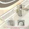 Large Capacity Faucet Sink Shelf Rustproof Sink Drying Rack Fashion Bathroom Storage Rack  Toilet