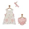 Andywawa AC22714 Комплект детского платья с единорогом, экрю
