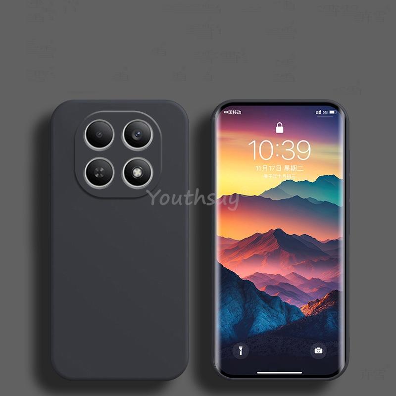 Чехол для Xiaomi Redmi Note 15 Pro Plus, чехол из жидкого силикона, однотонный чехол, крышка для Redmi Note 15 Pro Plus, защитный чехол из ТПУ, противоударный